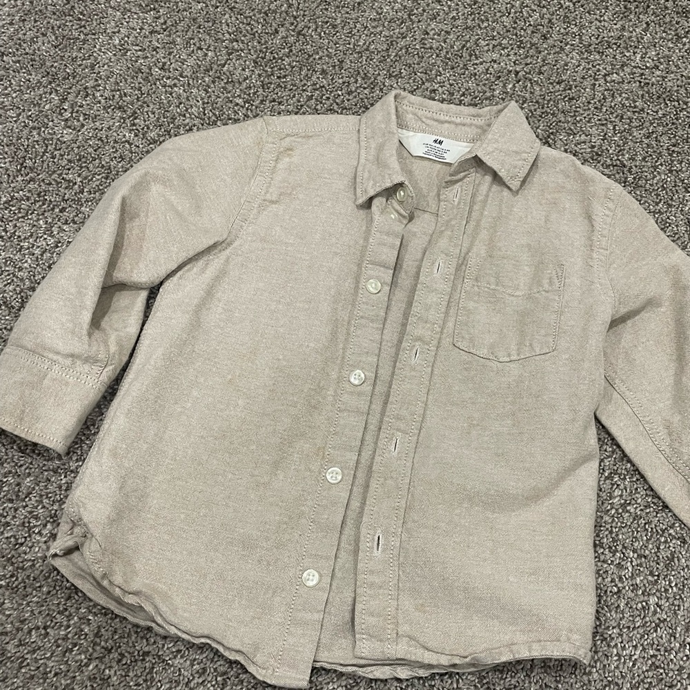 H&M Light Brown Casual Shirt